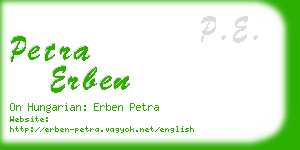 petra erben business card